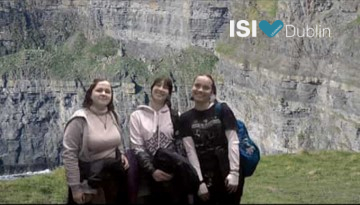 Carolina Mann, Lena Scherzer and Celina Wiederkehr at the Cliffs