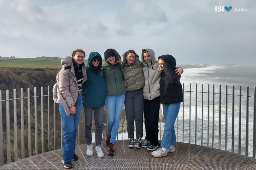 Moja, Simone, Felicitas, Annika, Emma and Franziska up in Northern Ireland
