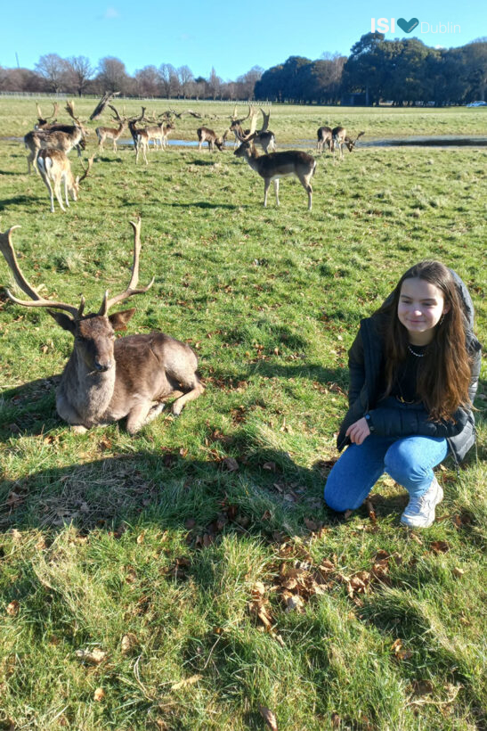Chloe Deche - This weeks challenge getting a selfie with the deer