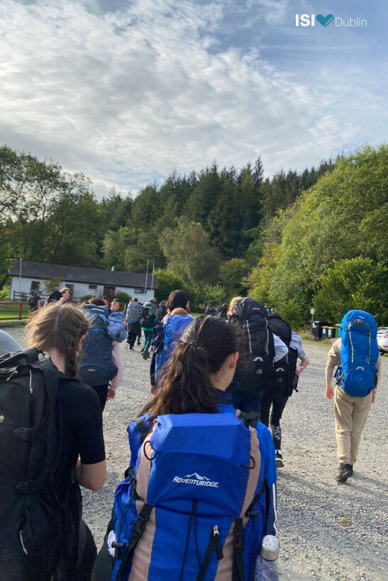 Studenti TY di Rockford Manor sulle montagne di Wicklow