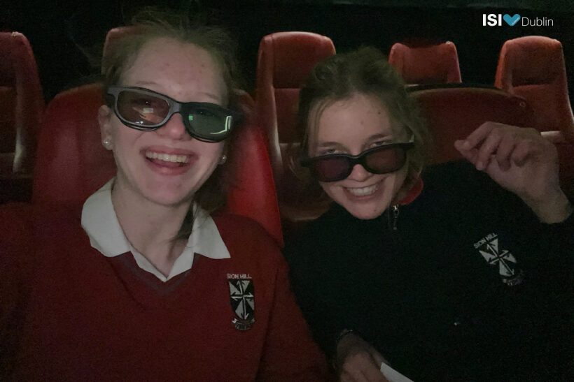 Selina and Susanne at the cinema