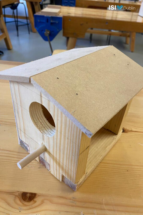 Leonie Tschersich made a bird feeder in construction studies at school!