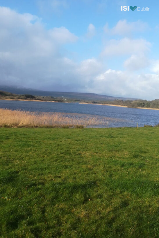 Eilonwy Fohn (4th year at St. Mogue’s, Cavan) view of the lake from her home