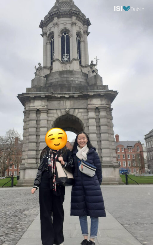 Kurumi on a visit to Trinity College