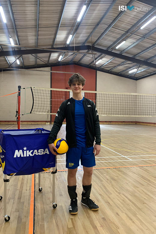 Oskar Wollatz at a volleyball tournament in Loughrea in Galway. Congrats Oskar!