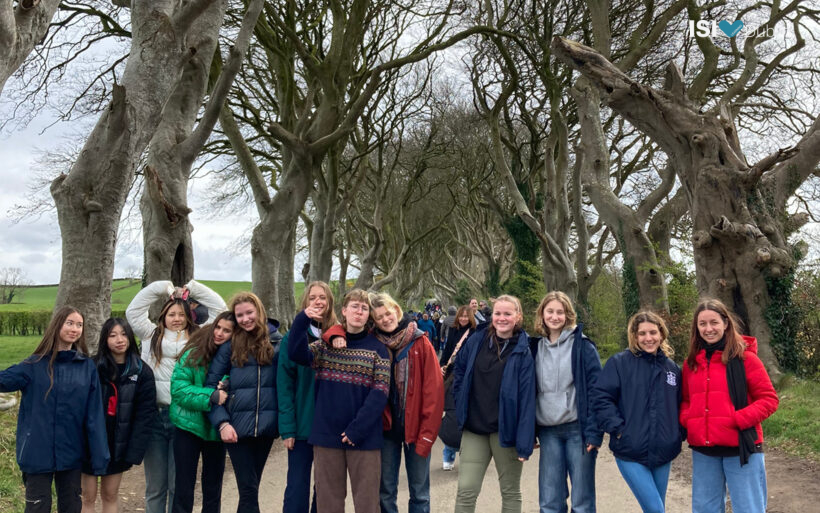 The gang at the Dark Hedges