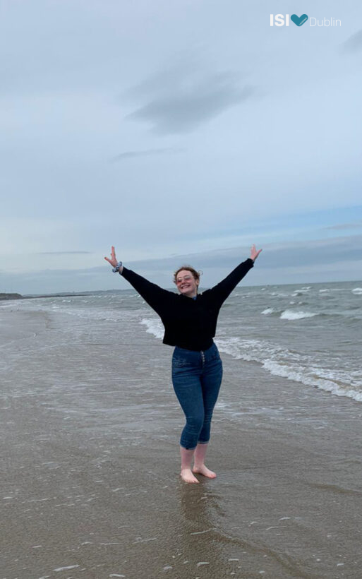 Lea Scholz Enjoying Portmarnock Beach
