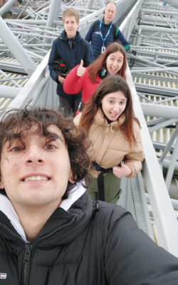 Daniele, Sofia, Alessi and Jakob at Croke Park Skyline tour