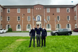Jakob Zick, Niccolo Morellini and Moritz Killat at their TY Graduation at Marian College