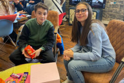 Moises Sastres Garcia and Clara Borras at the End of Year Party