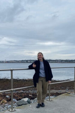 Ladina Granatella (4th year at Taylor’s Hill) took a walk with ISI’s Melissa along the promenade to Mutton Island in Galway