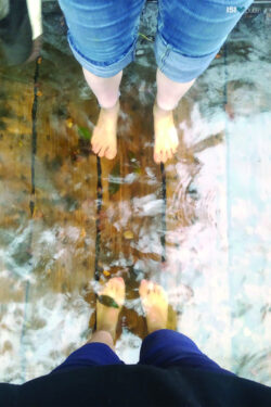 Carolina e Elisabeth D atravessaram uma enchente em Glendalough!