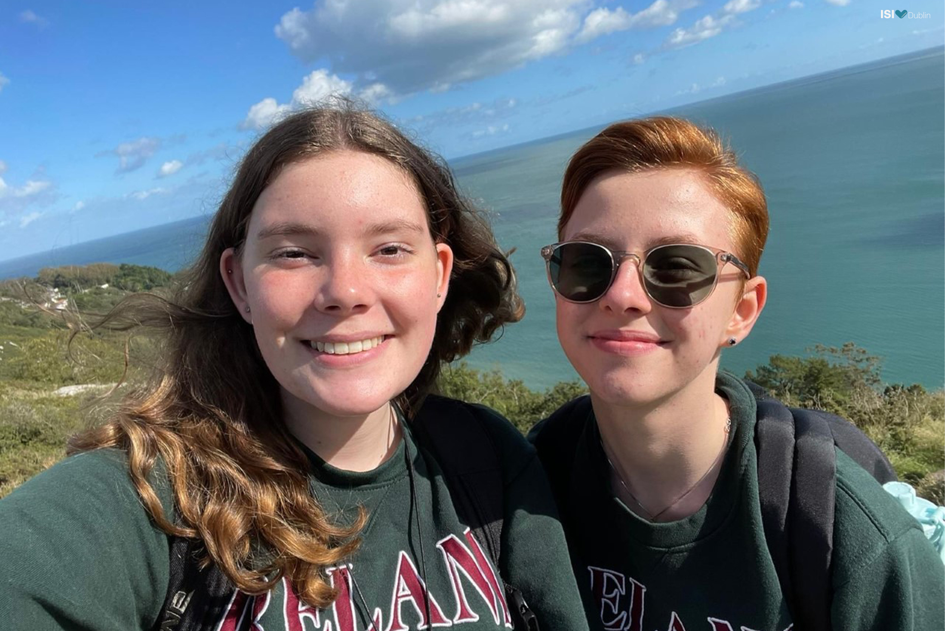 Leona Becker (5th year at St. Finian’s) and Rebecca Bergau (4th year at Manor House) enjoying the sights by the coast on a beautiful sunny day, followed by some much needed retail therapy!